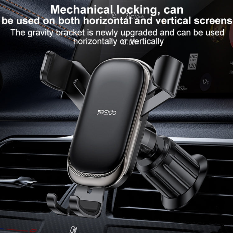 Yesido C247 Air Vent Gravity Car Holder(Black)