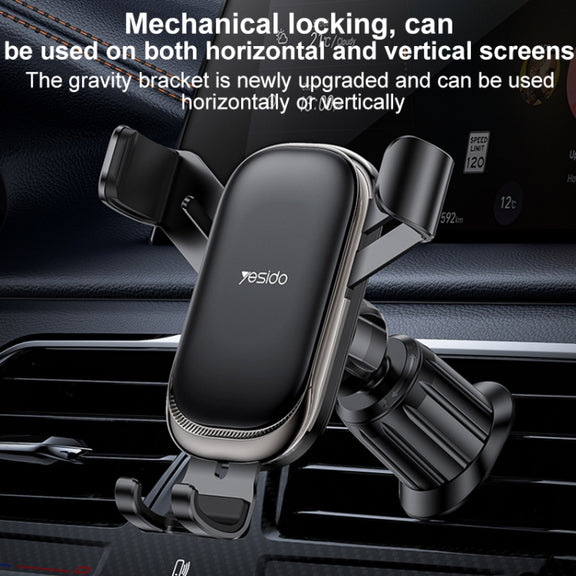Yesido C247 Air Vent Gravity Car Holder(Black)