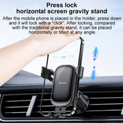 Yesido C247 Air Vent Gravity Car Holder(Black)