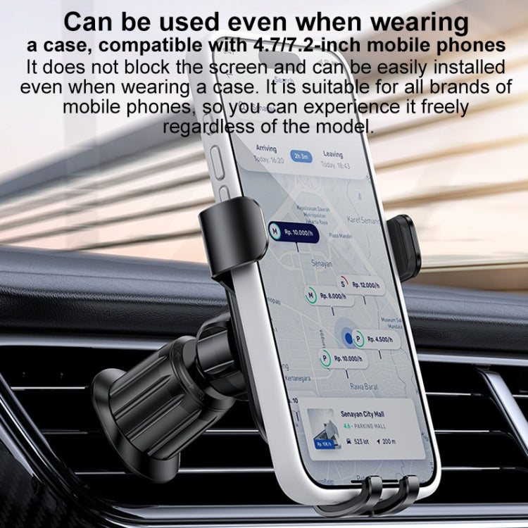 Yesido C247 Air Vent Gravity Car Holder(Black)