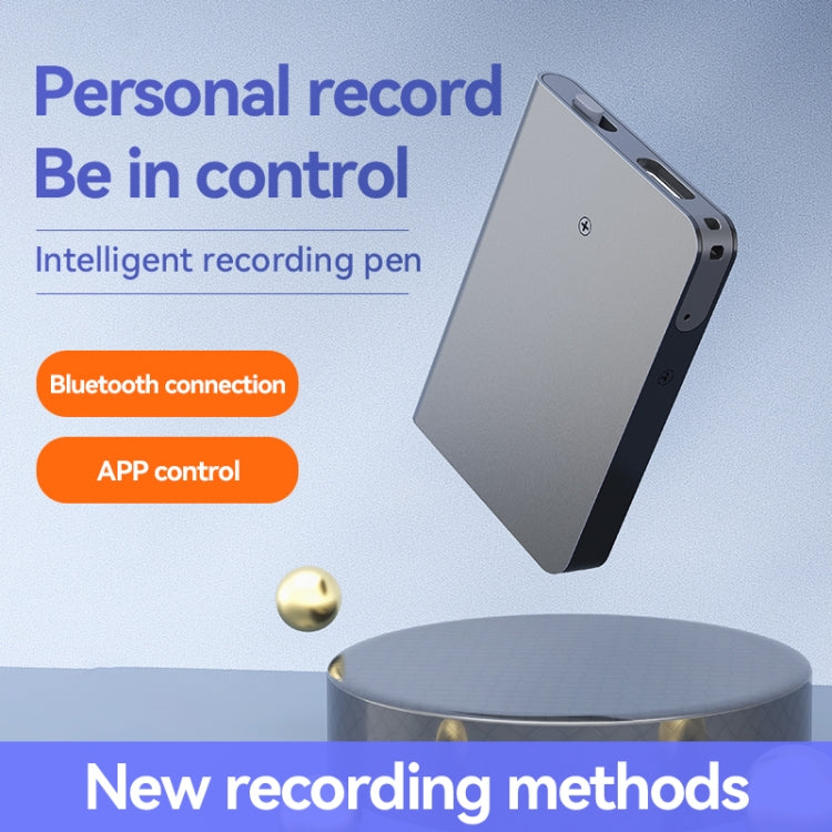 Q61A Portable Smart Voice Recorder Support APP Control, Memory:64GB(Black)
