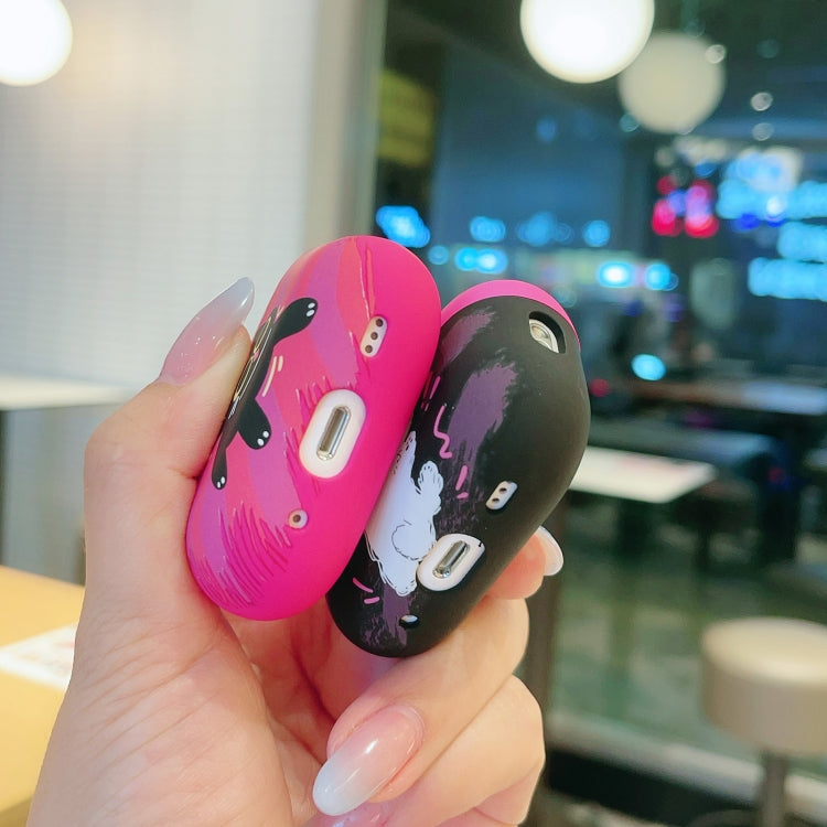 For AirPods 3 Cat and Dog Pattern Earbuds Box Frosted TPU Case(Exploring Dog)