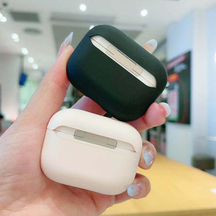 For AirPods Pro 2 Phantom Panda Pattern Earbuds Box Frosted TPU Case(Black)
