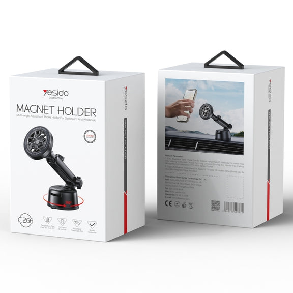 Yesido C266 Magesafe Magnetic Car Holder(Black)