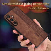 For Samsung Galaxy S24 FE 5G AZNS 3D Embossed Skin Feel Phone Case(Sapphire Blue)