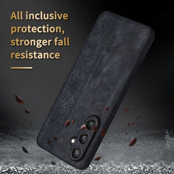 For Samsung Galaxy S24 FE 5G AZNS 3D Embossed Skin Feel Phone Case(Sapphire Blue)