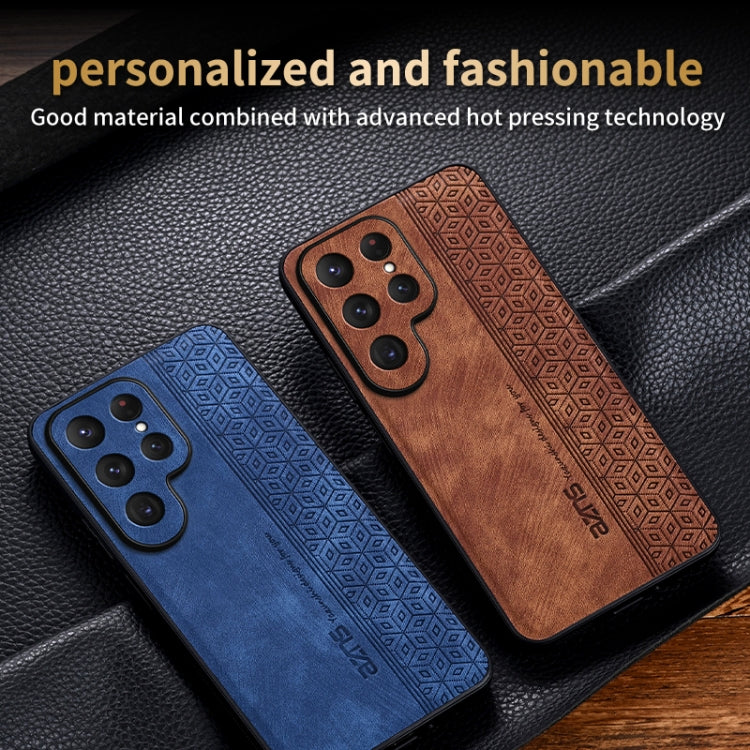 For Samsung Galaxy S25 Ultra 5G AZNS 3D Embossed Skin Feel Phone Case(Purple)