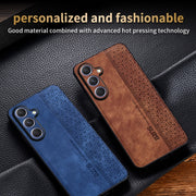 For Samsung Galaxy S25 5G AZNS 3D Embossed Skin Feel Phone Case(Dark Green)