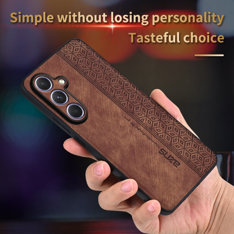 For Samsung Galaxy S25 5G AZNS 3D Embossed Skin Feel Phone Case(Sapphire Blue)