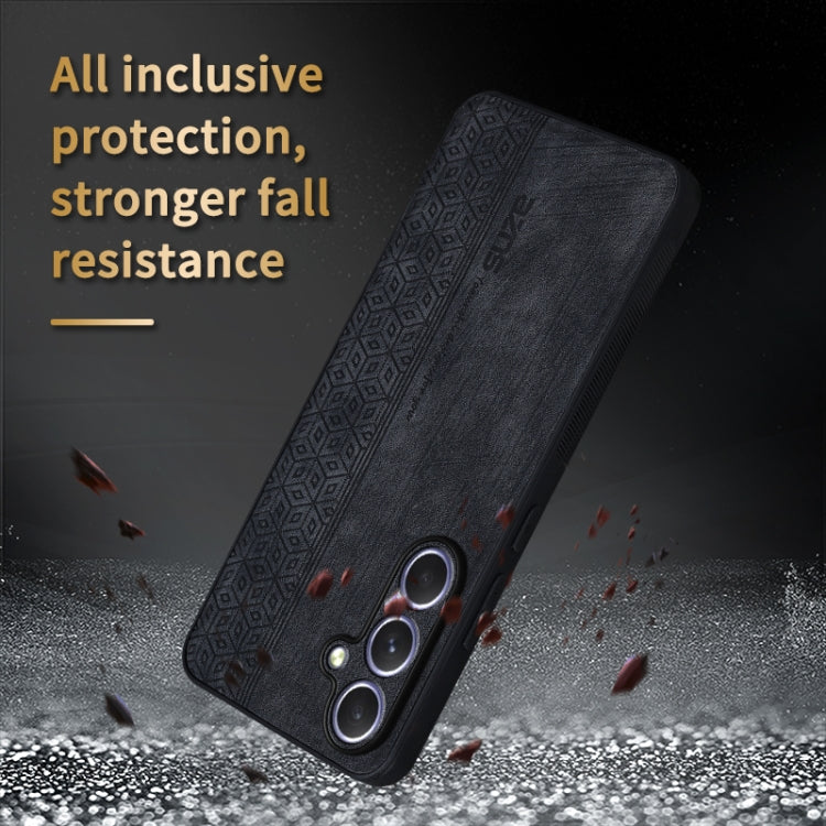 For Samsung Galaxy S25 5G AZNS 3D Embossed Skin Feel Phone Case(Sapphire Blue)