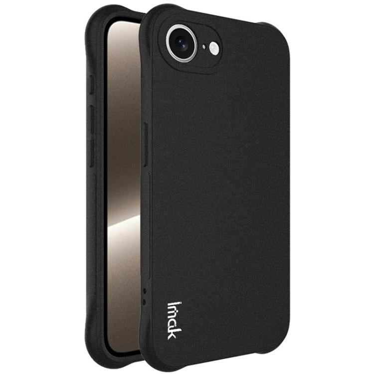For iPhone 16e imak Shockproof Airbag TPU Phone Case(Matte Black)