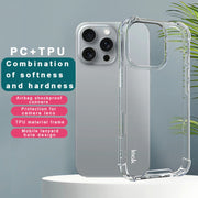 For iPhone 16 Pro IMAK Space Shield PC + TPU Airbag Shockproof Phone Case(Transparent)