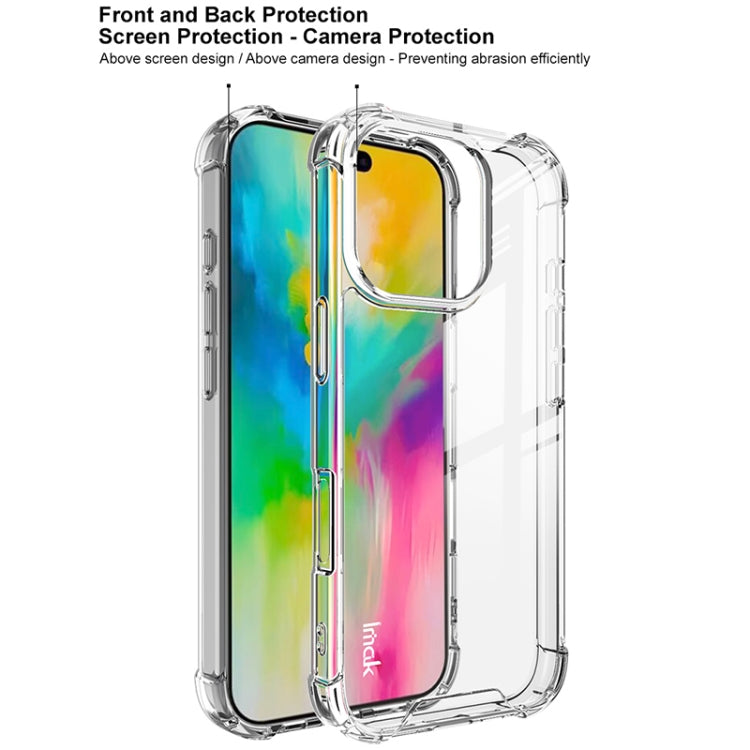 For iPhone 16 Pro IMAK Space Shield PC + TPU Airbag Shockproof Phone Case(Transparent)