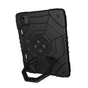 For iPad Pro 11 2024 Spider Turntable Handle Stress Relief Tablet Case(Black)