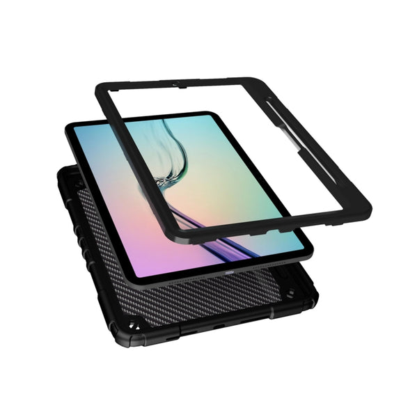 For iPad Pro 11 2024 Spider Turntable Handle Stress Relief Tablet Case(Black)