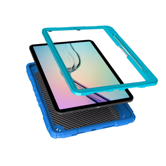 For iPad Pro 11 2024 Spider Turntable Handle Stress Relief Tablet Case(Blue)