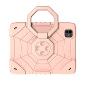 For iPad Pro 11 2024 Spider Turntable Handle Stress Relief Tablet Case(Rose Gold)