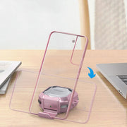 For Samsung Galaxy Buds2 / Live / Pro / FE Transparent Carbon Fiber TPU Hybrid PC Case with Hook & Holder(Yellow)