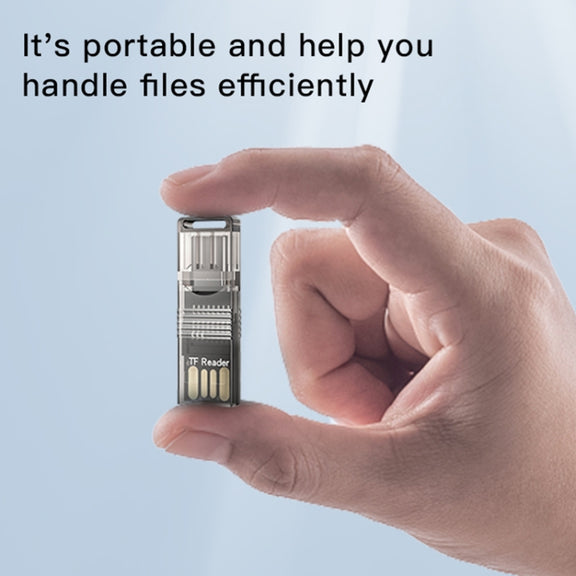 Yesido GS21 USB 3.0 to USB-C / Type-C + TF Card 2 in 1 OTG Card Reader Adapter(Gold)