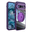 For Google Pixel 9 / 9 Pro 360 Holder Magsafe Acrylic Hybrid TPU Phone Case(Purple) - Google Cases by PMC TechLife | Online Shopping South Africa | PMC TechLife | Buy Now Pay Later Mobicred