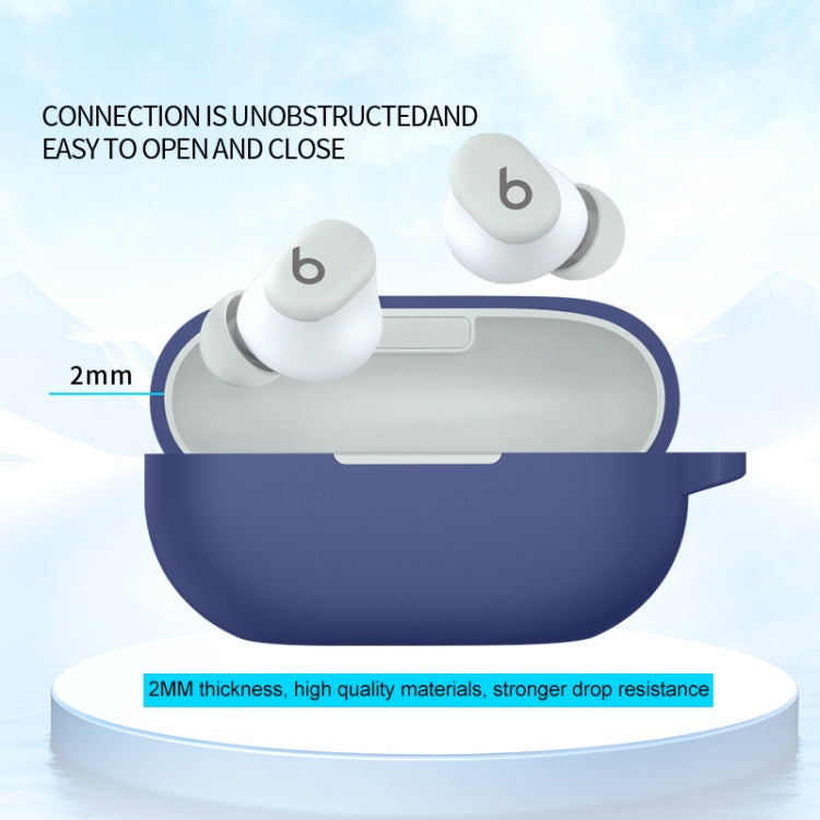 For Beats Solo Buds Wireless Earphones Silicone Protective Case(Black)