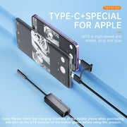 AN112 2 in 1 USB-C / Type-C + 8 Pin Interface 8mm HD Industry Endoscope, Length:10m Soft Tube