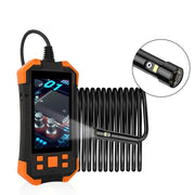 T20 4.3 inch IPS Screen 5.5mm Dual Camera IP67 Water-resistant Hard Cable Digital Endoscope, Length:5m(Black Orange)