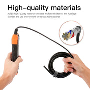 T20 4.3 inch IPS Screen 5.5mm Dual Camera IP67 Water-resistant Hard Cable Digital Endoscope, Length:5m(Black Orange)