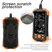 T20 4.3 inch IPS Screen 7.9mm Triple Camera IP67 Water-resistant Hard Cable Digital Endoscope, Length:3.5m(Black Orange)