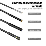 T20 4.3 inch IPS Screen 7.9mm Triple Camera IP67 Water-resistant Hard Cable Digital Endoscope, Length:3.5m(Black Orange)