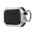 For AirPods 3 Armor TPU + PC Earbuds Box Protective Case with Metal Buckle(Silver) - For AirPods 3 by PMC Jewellery | Online Shopping South Africa | PMC Jewellery | Buy Now Pay Later Mobicred
