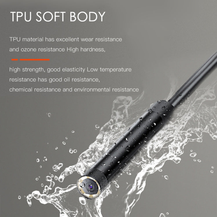 T21 4.5 inch IPS Color Screen 8mm Single Camera Split Hard Cable Industrial Endoscope, Length:2m(Black Red)