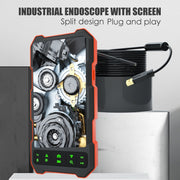T21 4.5 inch IPS Color Screen 5.5mm Single Camera Split Hard Cable Industrial Endoscope, Length:2m(Black Red)