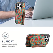 For iPhone 16 Pro MagSafe Detachable Card Slot Holder Phone Case(Blue)