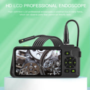 T22 4.5 inch IPS Color Screen 5.5mm Single Camera Hard Cable Industrial Endoscope, Length:3.5m(Black Orange)