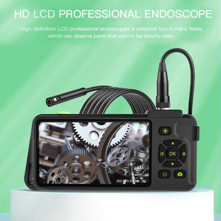 T22 4.5 inch IPS Color Screen 3.9mm Single Camera Hard Cable Industrial Endoscope, Length:3.5m(Black Orange)