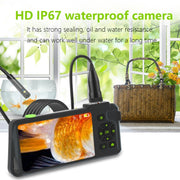 T22 4.5 inch IPS Color Screen 3.9mm Single Camera Hard Cable Industrial Endoscope, Length:5m(Black Orange)