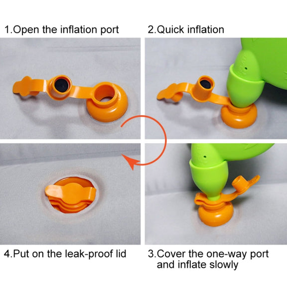 Z4 PVC Small Square Stool Universal Car Travel Inflatable Stool