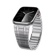 For Apple Watch SE 2023 44mm Magnetic Stainless Steel Watch Band(Silver)