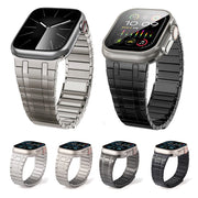 For Apple Watch Series 8 45mm Magnetic Stainless Steel Watch Band(Silver)