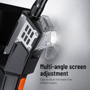 T27 5 inch IPS Color Screen 8mm Single Camera Handheld Hard Cable HD Industrial Endoscope, Length:1m(Orange Black)