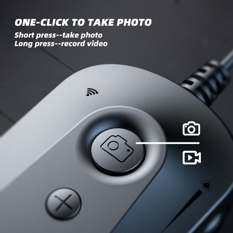 Y15 5.5mm Single Camera WiFi Connected Hard Cable HD Industrial Endoscope, Length:1m(Black)