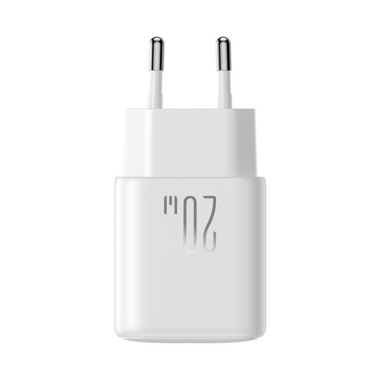 JOYROOM JR-TCF20 PD20W Type-C Port Charger Kit with Type-C to 8 Pin Cable, Plug:EU Plug(White)