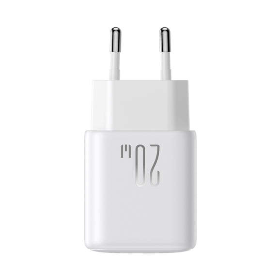 JOYROOM JR-TCF20 PD20W Type-C Port Charger Kit with Type-C to 8 Pin Cable, Plug:EU Plug(White)