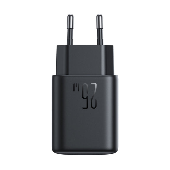 JOYROOM JR-TCF23 25W USB-C / Type-C Port Fast Charger Kit with Type-C to Type-C Cable, Plug:EU Plug(Black)