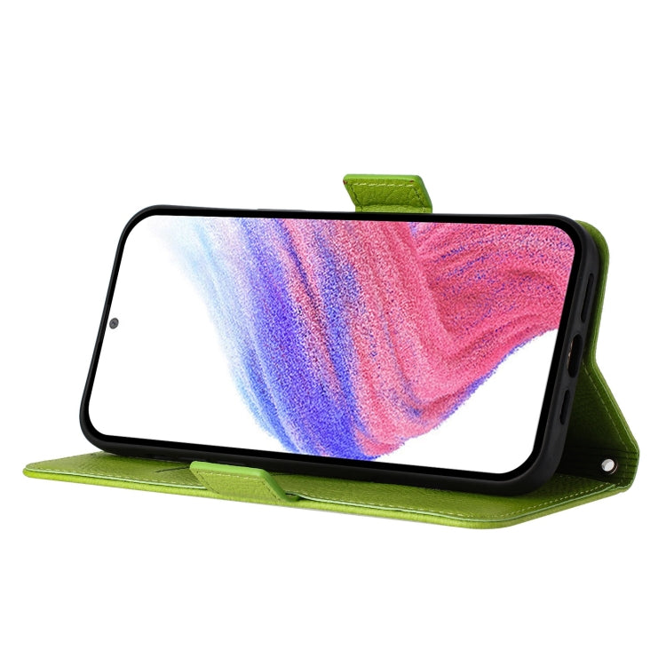 For Ulefone Note 14 Embossed Rose RFID Anti-theft Leather Phone Case(Green)