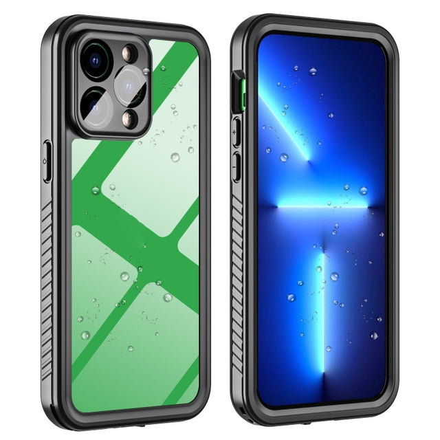 For iPhone 14 Pro Max RedPepper Shockproof IP68 Water-resistant PC + TPU Protective Case(Black)