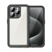 For iPhone 15 Pro RedPepper Shockproof IP68 Water-resistant PC + TPU Protective Case(Black)