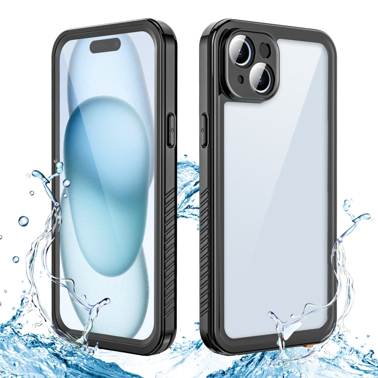 For iPhone 15 Plus RedPepper Shockproof IP68 Water-resistant PC + TPU Protective Case(Black)