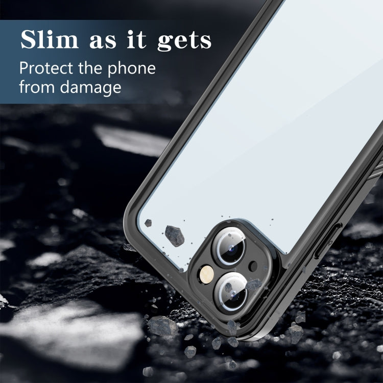 For iPhone 15 Plus RedPepper Shockproof IP68 Water-resistant PC + TPU Protective Case(Black)